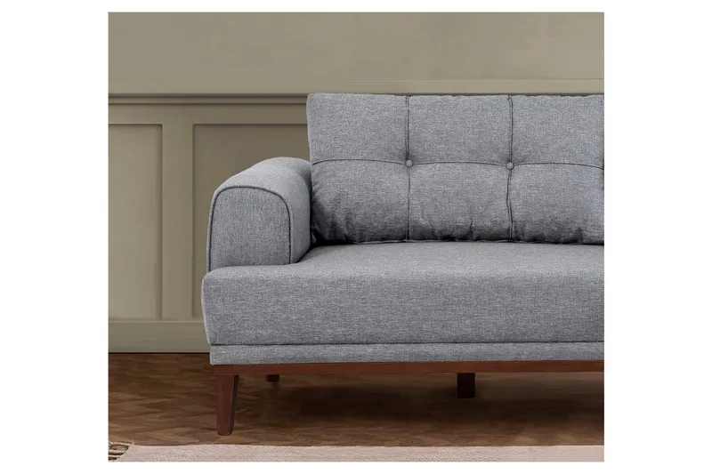 3-istuttava Sohva Vinadi - Harmaa - Huonekalut - Sohva - 3:n istuttava sohva