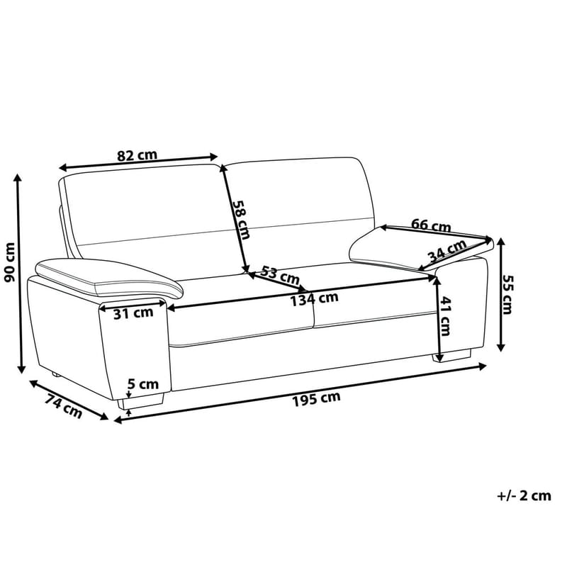 3-istuttava sohva Vogar - Huonekalut - Sohva - 3:n istuttava sohva