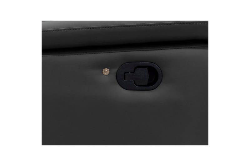 3-istuttava sohva Pareli Musta, Nahka/PU, Manuaalinen nojatuoli - Musta, Nahka/PU, Manuaalinen nojatuoli - Huonekalut - Sohva - Mekanismisohva - 3 istuttava mekanismisohva