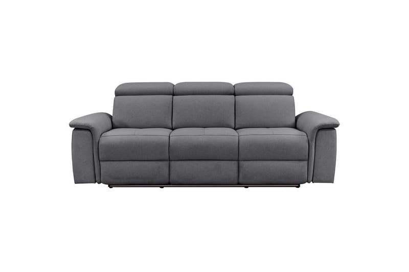 3-istuttava sohva Pareli Harmaa, Sunday-kangas, Sähköinen lepotuoli - Harmaa, Sunday-kangas, Sähköinen lepotuoli - Huonekalut - Sohva - Mekanismisohva - 3 istuttava mekanismisohva
