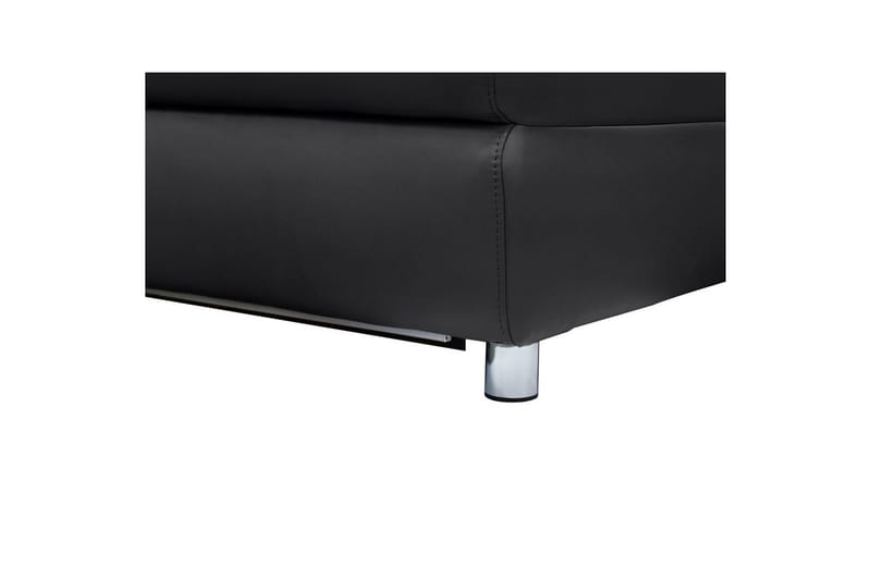 3-istuttava sohva Pareli Musta, Nahka/PU, Manuaalinen nojatuoli - Musta, Nahka/PU, Manuaalinen nojatuoli - Huonekalut - Sohva - Mekanismisohva - 3 istuttava mekanismisohva