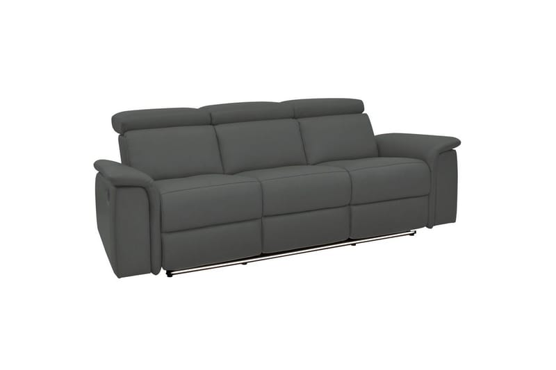3-istuttava sohva Pareli Harmaa, PU, Sähköinen lepotuoli, Harmaa, PU, Sähköinen lepotuoli