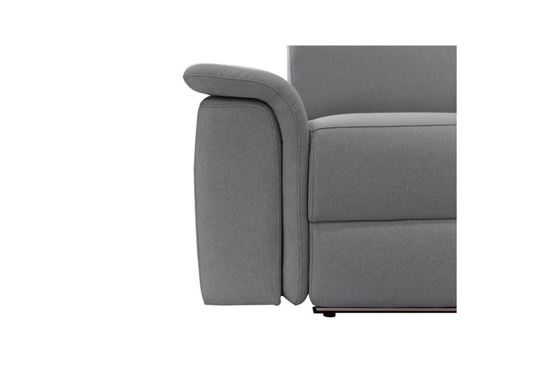 3-istuttava sohva Pareli Harmaa, Sunday-kangas, Sähköinen lepotuoli - Harmaa, Sunday-kangas, Sähköinen lepotuoli - Huonekalut - Sohva - Mekanismisohva - 3 istuttava mekanismisohva