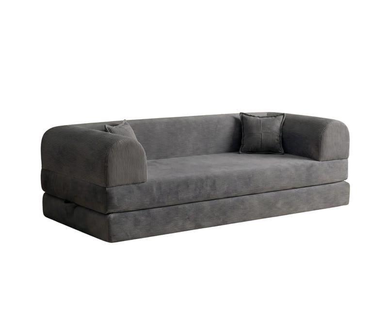 3-istuttava vuodesohva Atelier Del Sofa Legom Eco (190 x 90 x 25 cm) Antrasiitti - Antrasiitti - Huonekalut - Sohva - Vuodesohva - 3 istuttava vuodesohva