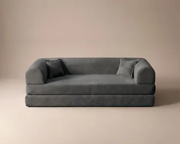 3-istuttava vuodesohva Atelier Del Sofa Legom Eco (190 x 90 x 25 cm) Antrasiitti - Antrasiitti - Huonekalut - Sohva - Vuodesohva - 3 istuttava vuodesohva