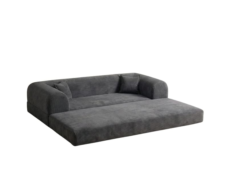 3-istuttava vuodesohva Atelier Del Sofa Legom Eco (190 x 90 x 25 cm) Antrasiitti - Antrasiitti - Huonekalut - Sohva - Vuodesohva - 3 istuttava vuodesohva