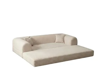 3-istuttava vuodesohva Atelier Del Sofa Legom Eco (190 x 90 x 25 cm) Kermanvärinen - Huonekalut - Sohva - Vuodesohva - 3 istuttava vuodesohva
