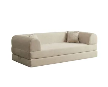 3-istuttava vuodesohva Atelier Del Sofa Legom Eco (190 x 90 x 25 cm) Kermanvärinen - Huonekalut - Sohva - Vuodesohva - 3 istuttava vuodesohva