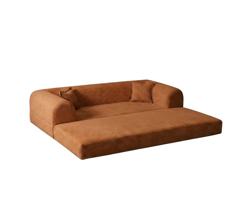 3-istuttava vuodesohva Atelier Del Sofa Legom Eco (190 x 90 x 25 cm) Oranssi - Huonekalut - Sohva - Vuodesohva - 3 istuttava vuodesohva