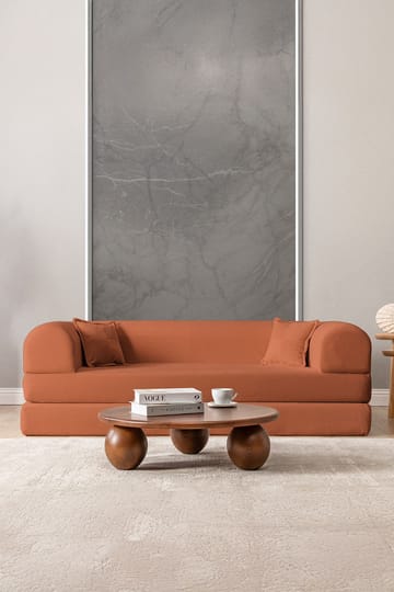 3-istuttava vuodesohva Atelier Del Sofa Legom Eco (190 x 90 x 25 cm) Oranssi - Huonekalut - Sohva - Vuodesohva - 3 istuttava vuodesohva