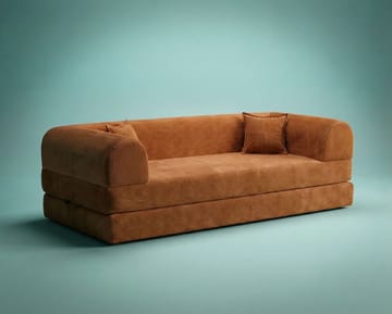3-istuttava vuodesohva Atelier Del Sofa Legom Eco (190 x 90 x 25 cm) Oranssi - Huonekalut - Sohva - Vuodesohva - 3 istuttava vuodesohva