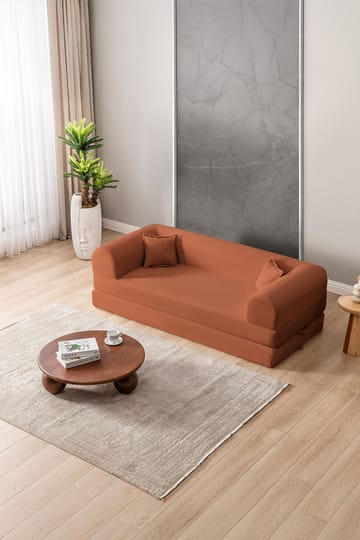 3-istuttava vuodesohva Atelier Del Sofa Legom Eco (190 x 90 x 25 cm) Oranssi - Huonekalut - Sohva - Vuodesohva - 3 istuttava vuodesohva
