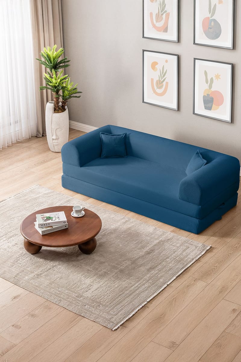 3-istuttava vuodesohva Atelier Del Sofa Legom Eco (190 x 90 x 25 cm) Sininen - Huonekalut - Sohva - Vuodesohva - 3 istuttava vuodesohva