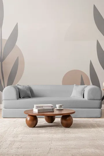 3-istuttava vuodesohva Atelier Del Sofa Legom Eco (190 x 90 x 25 cm) Vaaleanharmaa - Huonekalut - Sohva - Vuodesohva - 3 istuttava vuodesohva