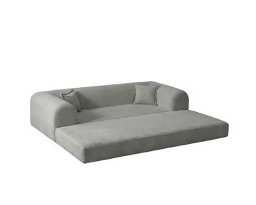 3-istuttava vuodesohva Atelier Del Sofa Legom Eco (190 x 90 x 25 cm) Vaaleanharmaa - Huonekalut - Sohva - Vuodesohva - 3 istuttava vuodesohva