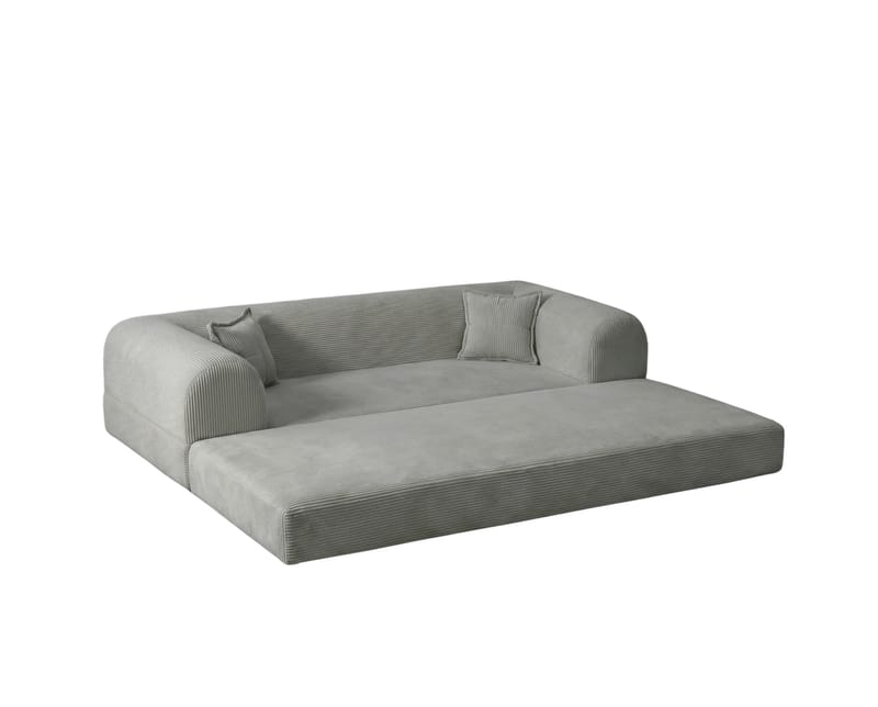 3-istuttava vuodesohva Atelier Del Sofa Legom Eco (190 x 90 x 25 cm) Vaaleanharmaa - Huonekalut - Sohva - Vuodesohva - 3 istuttava vuodesohva