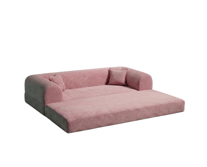 3-istuttava vuodesohva Atelier Del Sofa Legom Eco (190 x 90 x 25 cm) Vaaleanpunainen - Huonekalut - Sohva - Vuodesohva - 3 istuttava vuodesohva