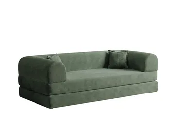 3-istuttava vuodesohva Atelier Del Sofa Legom Eco (190 x 90 x 25 cm) Vihreä - Huonekalut - Sohva - Vuodesohva - 3 istuttava vuodesohva