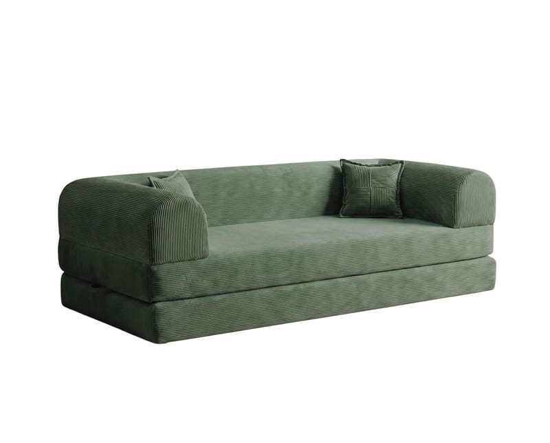 3-istuttava vuodesohva Atelier Del Sofa Legom Eco (190 x 90 x 25 cm) Vihreä - Huonekalut - Sohva - Vuodesohva - 3 istuttava vuodesohva