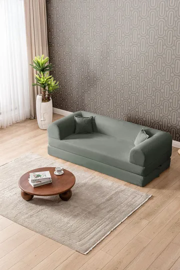 3-istuttava vuodesohva Atelier Del Sofa Legom Eco (190 x 90 x 25 cm) Vihreä - Huonekalut - Sohva - Vuodesohva - 3 istuttava vuodesohva