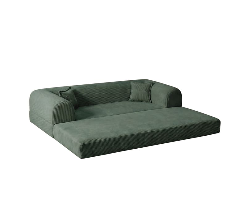 3-istuttava vuodesohva Atelier Del Sofa Legom Eco (190 x 90 x 25 cm) Vihreä - Huonekalut - Sohva - Vuodesohva - 3 istuttava vuodesohva