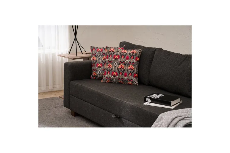 3-istuttava vuodesohva Iroulport Antrasiitti - Antrasiitti - Huonekalut - Sohva - Vuodesohva - 3 istuttava vuodesohva