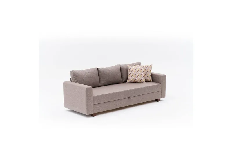 3-istuttava vuodesohva Iroulport Arzilla Ruskea - Ruskea - Huonekalut - Sohva - Vuodesohva - 3 istuttava vuodesohva