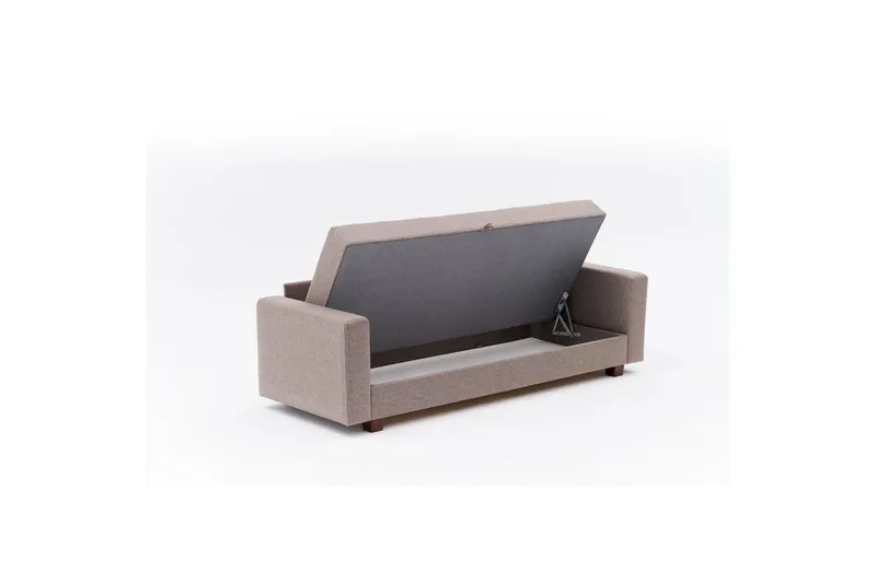 3-istuttava vuodesohva Iroulport Arzilla Ruskea - Ruskea - Huonekalut - Sohva - Vuodesohva - 3 istuttava vuodesohva