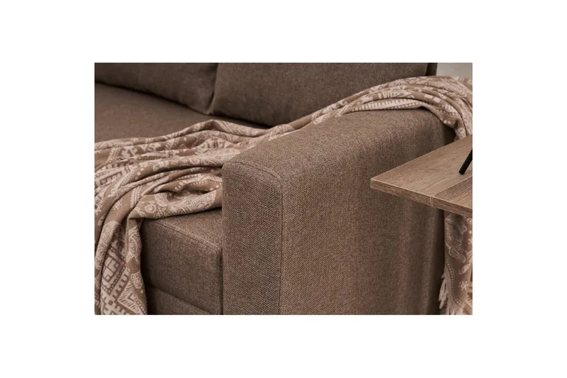 3-istuttava vuodesohva Iroulport Arzilla Ruskea - Ruskea - Huonekalut - Sohva - Vuodesohva - 3 istuttava vuodesohva