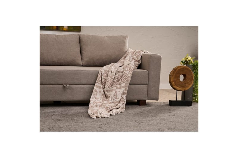 3-istuttava vuodesohva Iroulport Beige - Beige - Huonekalut - Sohva - Vuodesohva - 3 istuttava vuodesohva