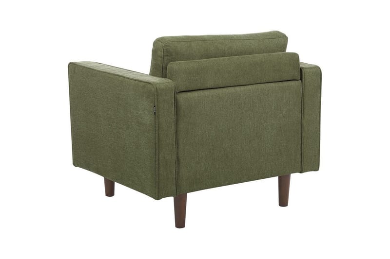 3-sits Soffgrupp Beliani Nurmo Beige/mörkt trä Green, Dark colored wood - Huonekalut - Sohva - Sohvaryhmä