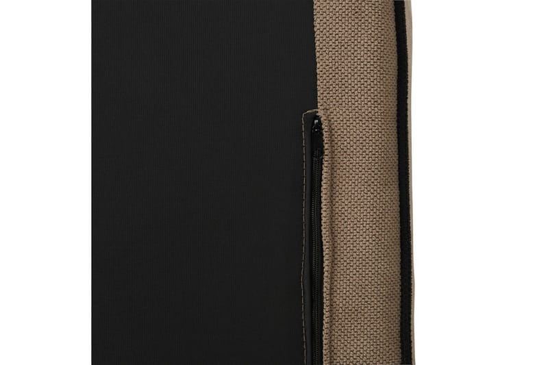 3-sitssoffa Beliani Altan Brun, Svart, Högervänd Beige Right-faced - Beige - Huonekalut - Sohva - Divaanisohva - 3 istuttava sohva divaanilla