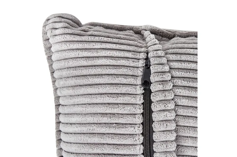 3-sitssoffa Beliani Dolva Grå, svart, Vänstervänd Grey - Harmaa - Huonekalut - Sohva - Divaanisohva - 3 istuttava sohva divaanilla