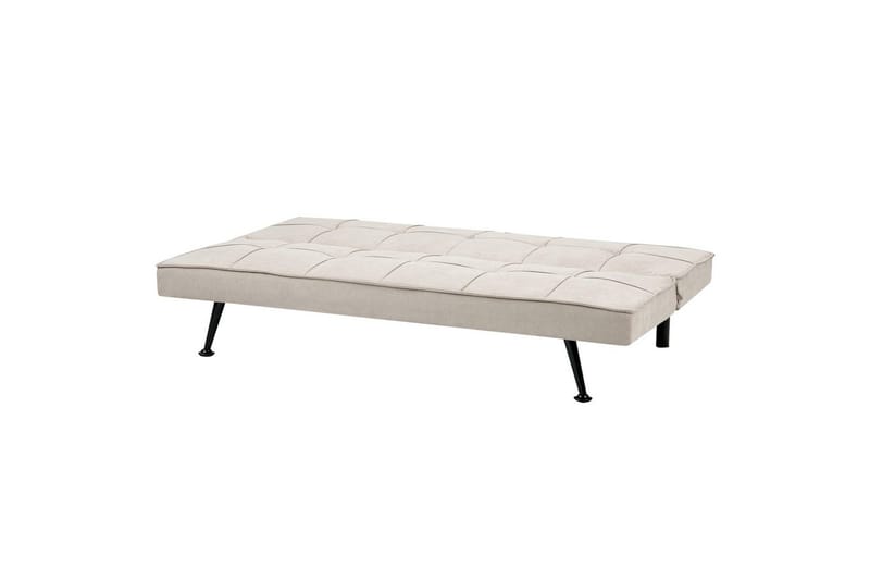3-sitssoffa Beliani Hasle Beige, svart NO_BRAND Beige, Black - Huonekalut - Sohva - Vuodesohva - 3 istuttava vuodesohva