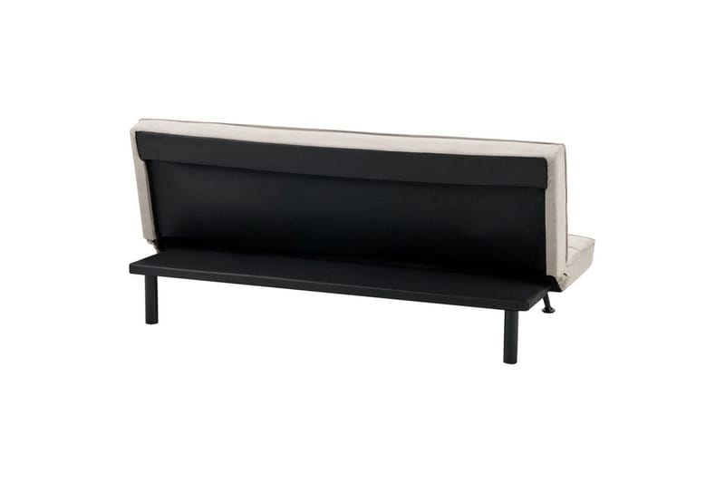 3-sitssoffa Beliani Hasle Beige, svart NO_BRAND Beige, Black - Huonekalut - Sohva - Vuodesohva - 3 istuttava vuodesohva