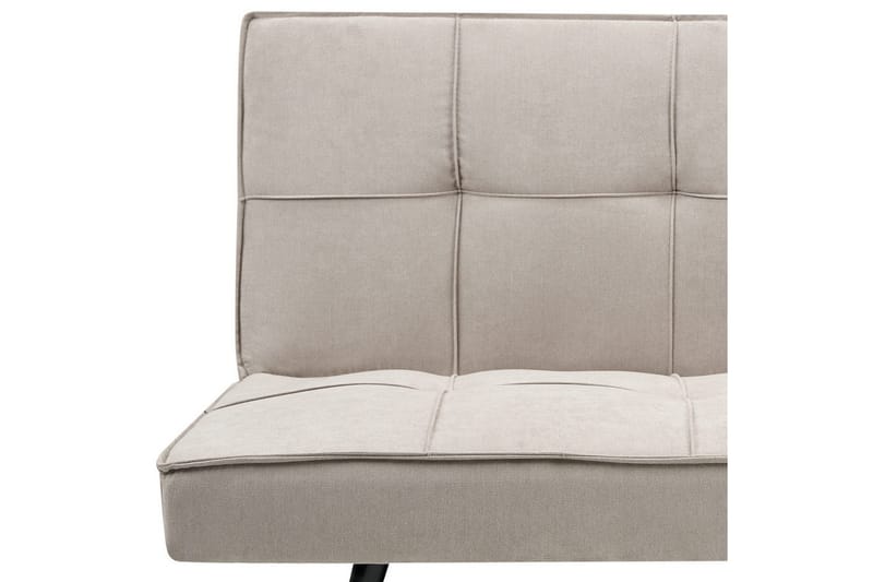 3-sitssoffa Beliani Hasle Beige, svart NO_BRAND Beige, Black - Huonekalut - Sohva - Vuodesohva - 3 istuttava vuodesohva