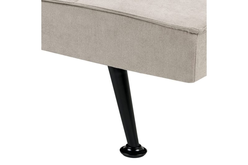 3-sitssoffa Beliani Hasle Beige, svart NO_BRAND Beige, Black - Huonekalut - Sohva - Vuodesohva - 3 istuttava vuodesohva