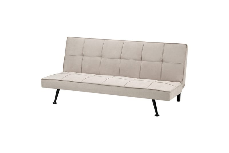 3-sitssoffa Beliani Hasle Beige, svart NO_BRAND Beige, Black - Huonekalut - Sohva - Vuodesohva - 3 istuttava vuodesohva