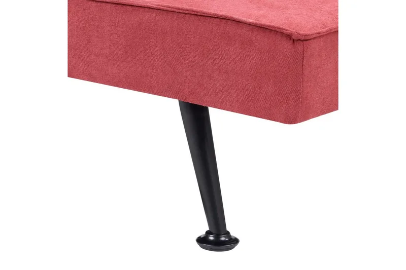 3-sitssoffa Beliani Hasle Beige, svart Pink - Vaaleanpunainen - Huonekalut - Sohva - Vuodesohva - 3 istuttava vuodesohva