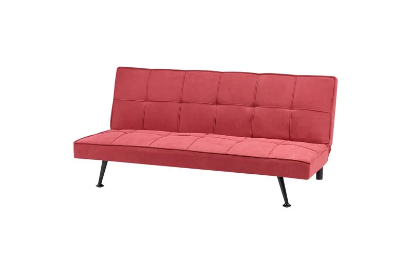 3-sitssoffa Beliani Hasle Beige, svart Pink - Vaaleanpunainen - Huonekalut - Sohva - Vuodesohva - 3 istuttava vuodesohva