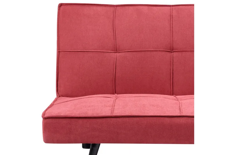 3-sitssoffa Beliani Hasle Beige, svart Pink - Vaaleanpunainen - Huonekalut - Sohva - Vuodesohva - 3 istuttava vuodesohva