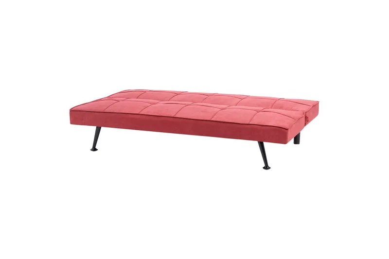3-sitssoffa Beliani Hasle Beige, svart Pink - Vaaleanpunainen - Huonekalut - Sohva - Vuodesohva - 3 istuttava vuodesohva