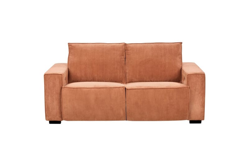 3-sitssoffa Beliani Nukari Orange, Svart Orange - Oranssi - Huonekalut - Sohva - 3:n istuttava sohva