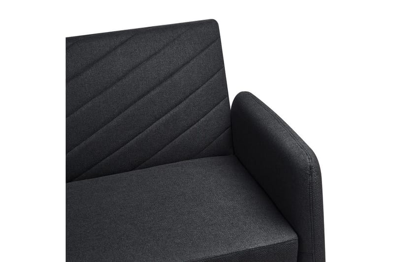 3-sitssoffa Beliani Senja Beige, mörkt trä, guld Black||Dark colored wood||GOLD - Huonekalut - Sohva - Vuodesohva - 3 istuttava vuodesohva