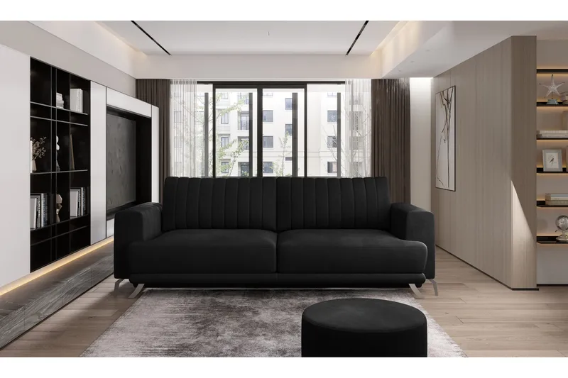 3:n ist Sohva Burgun - Huonekalut - Sohva - 3:n istuttava sohva