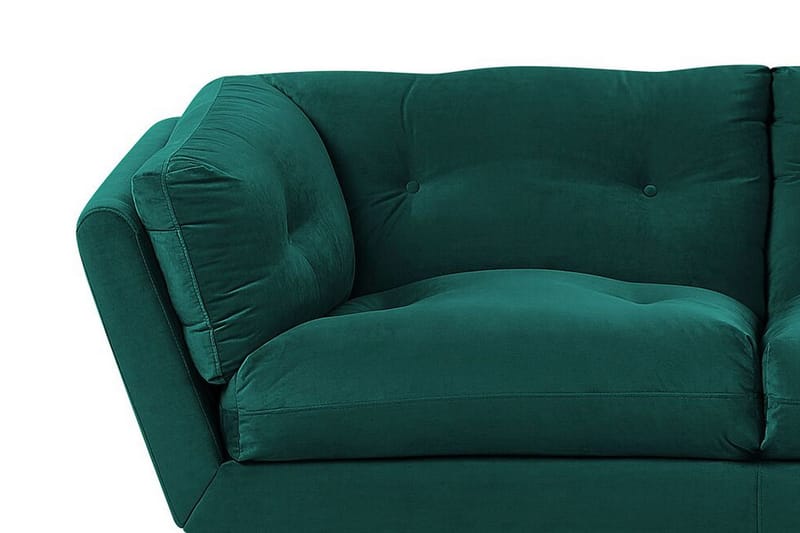 3:n ist Sohva Evenes - Sametti/Vihreä - Huonekalut - Sohva - 3:n istuttava sohva