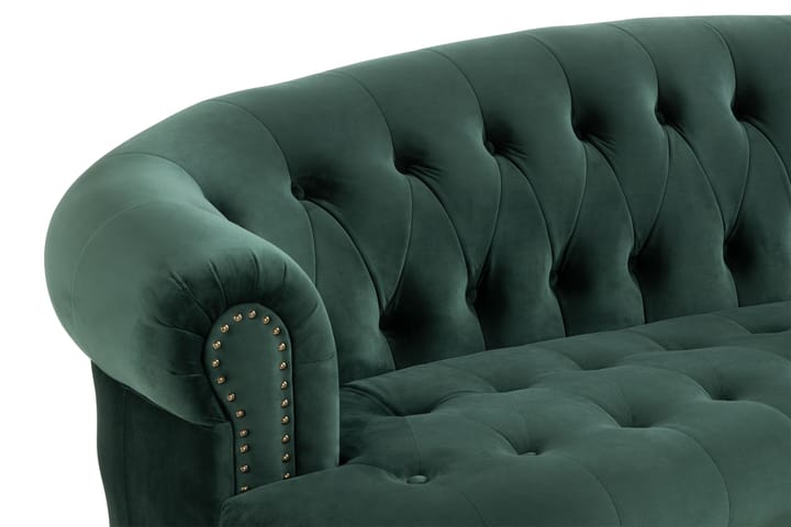 3:n ist Sohva Petitfils - Vihreä - 3:n istuttava sohva - Howard-sohvat