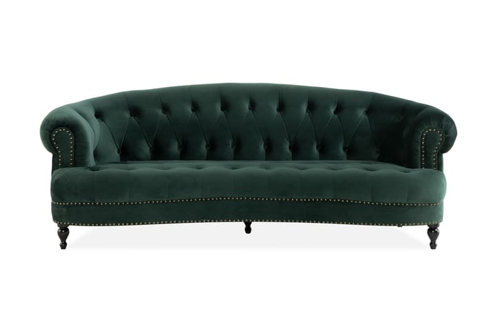 3:n ist Sohva Petitfils - Vihreä - 3:n istuttava sohva - Howard-sohvat