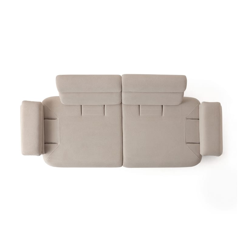 3-istuttava sohva Atelier Del Sofa Bonjo Silver (246 x 81 x 97 cm) Beige - Beige - Huonekalut - Sohva - 3:n istuttava sohva