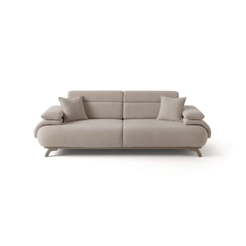 3-istuttava sohva Atelier Del Sofa Bonjo Silver (246 x 81 x 97 cm) Beige - Beige - Huonekalut - Sohva - 3:n istuttava sohva